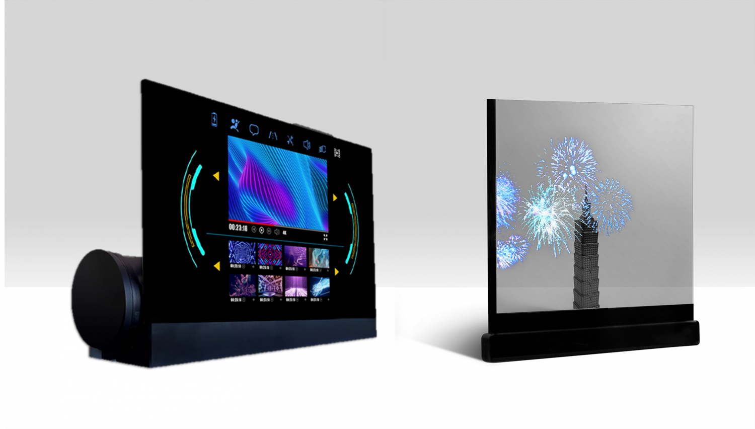 可卷式、折迭性、高透明